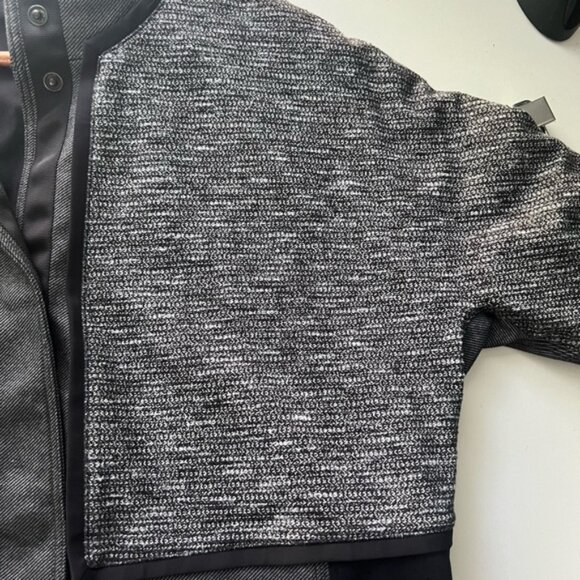 Lululemon Cocoon Car Coat Coco Pique Black Size Medium - Picture 5 of 8